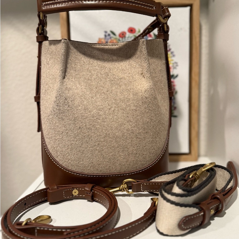 Zara Tan and Brown Women's Bag